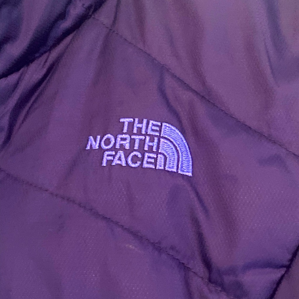 The North Face Reversible Jacket, Size: Large, purple/purple faux fur